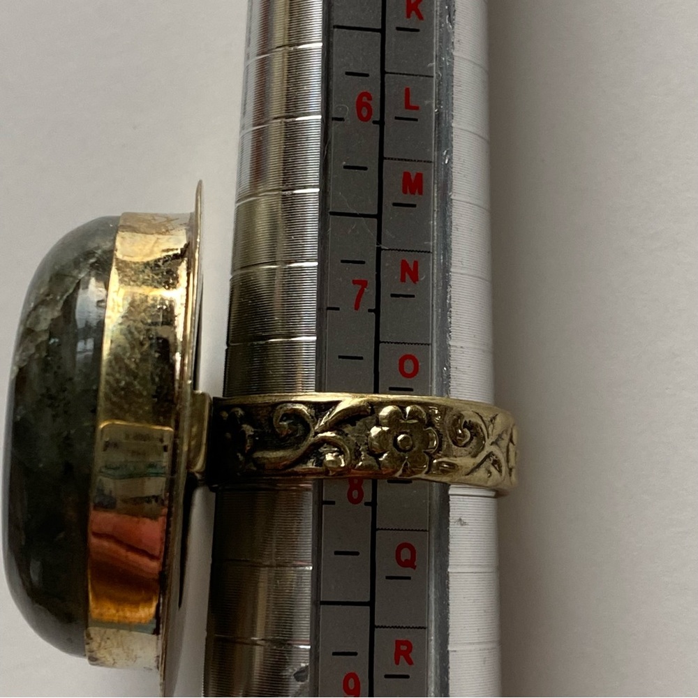 Statement Labradorite Cocktail Ring - Picture 12 of 16